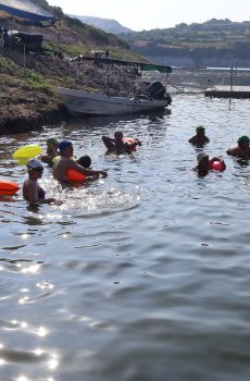 Práctica de Aguas Abiertas en Tzibanzá, Cadereyta.